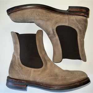 Fratelli Rossetti wingtip suede boots